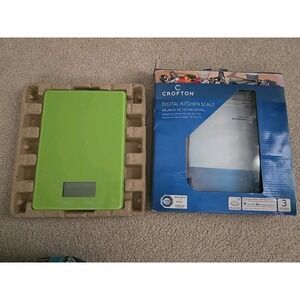 Crofton Digital Kitchen Scale - Green 11 Lbs Capacity